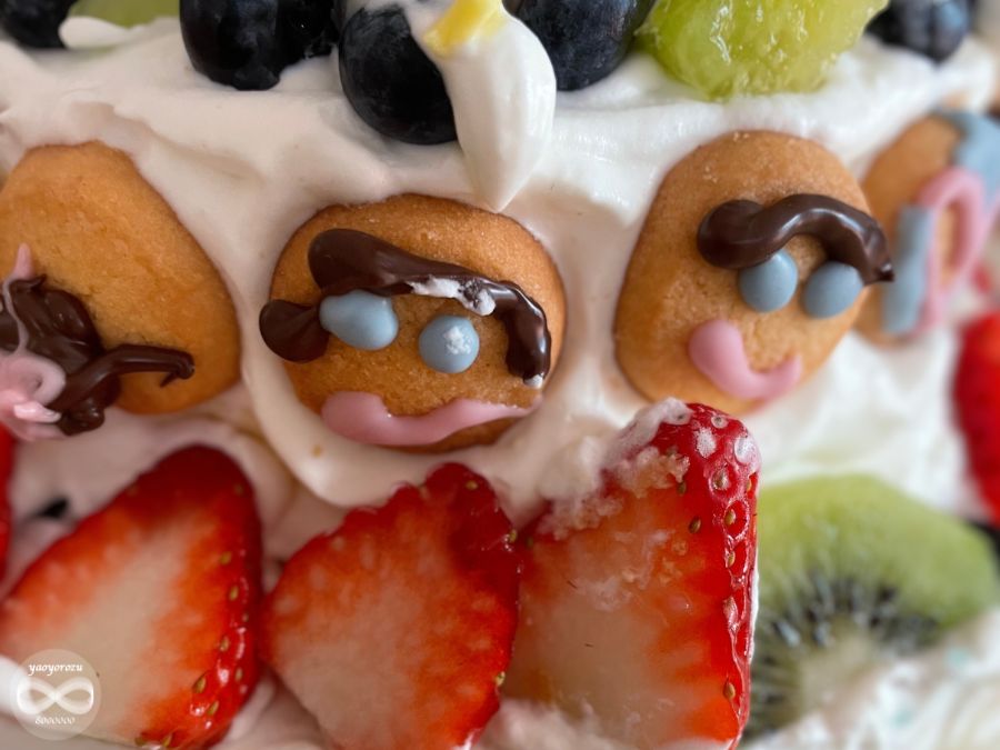 誕生日ケーキデコレーション例