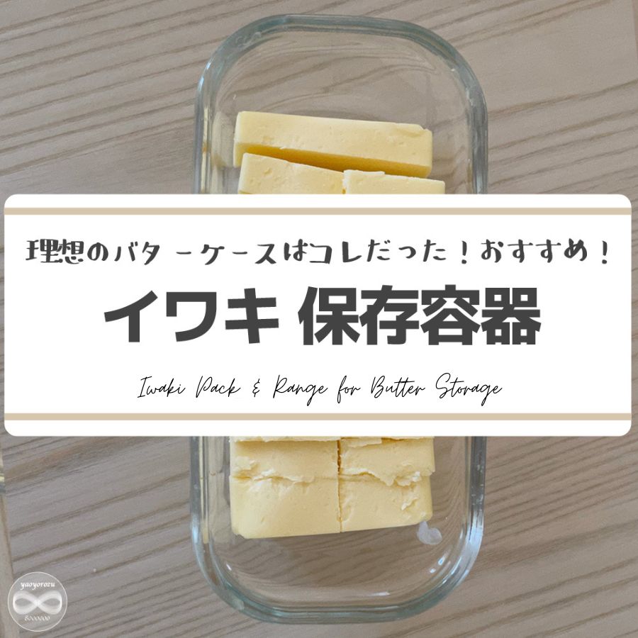 バターケースの代用にぴったりのイワキのガラス製保存容器